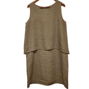 Lungo L'Arno Linen Layered Dress NWT XL